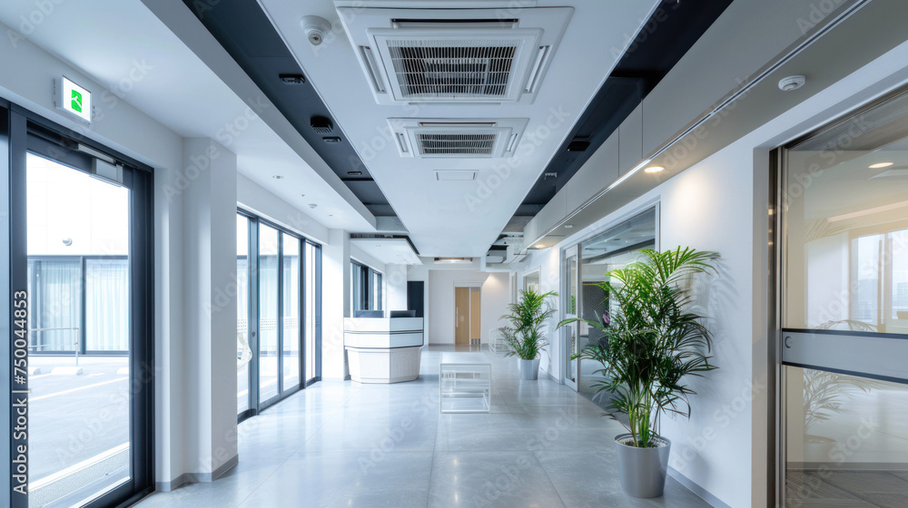 Obraz premium Ceiling mounted cassette type air conditioner