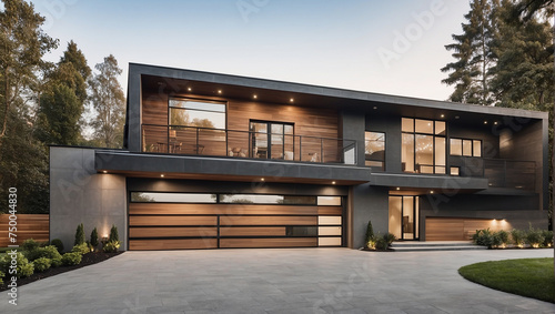 modern house in the city