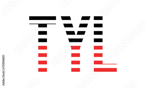TYL three initial letter iconic line negative space minimal logo design vector template. monogram, abstract, wordmark, business, typography, minimalist, brand, company, flat, modern, unique, simple