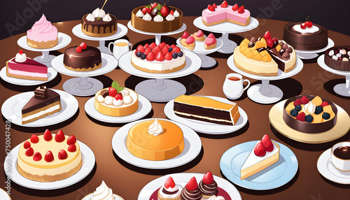 A fancy-looking dessert table, fit for a nice party