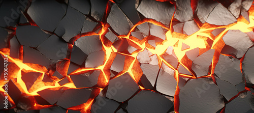 fire stone wall hole crust, rock, flame, burn 60