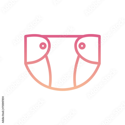 Diaper Gradient Linear Style