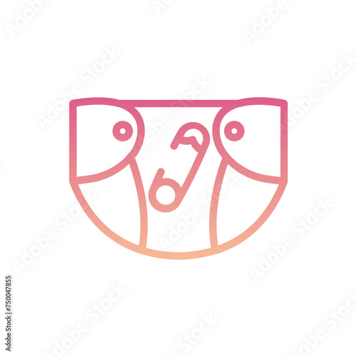 Diaper Gradient Linear Style