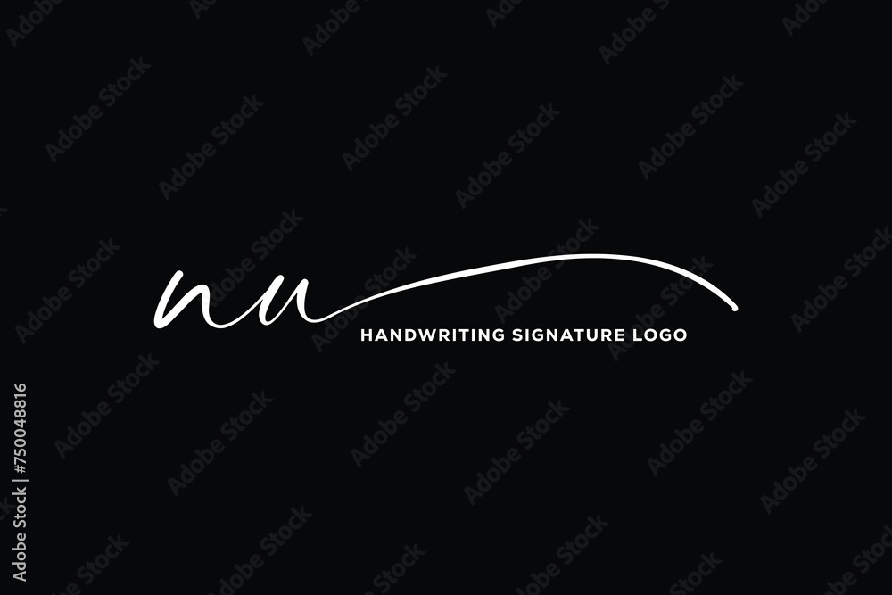 NU initials Handwriting signature logo. NU Hand drawn Calligraphy lettering Vector. NU letter real estate, beauty, photography letter logo design. NU initials Handwriting signature logo. NU Hand drawn Calligraphy lettering Vector. NU letter real estate, beauty, photography letter logo design.