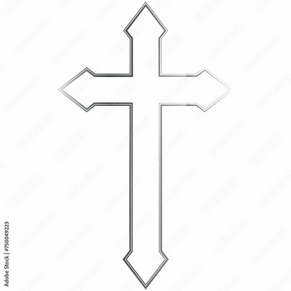 Cross church drawing design banner. Cross church drawing design banner.