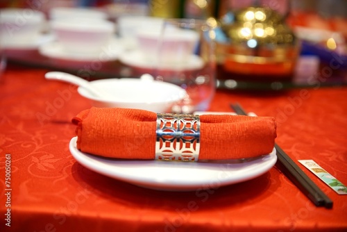 wedding table set photo