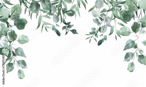 Wallpaper Mural olive branch isolated on white Torontodigital.ca