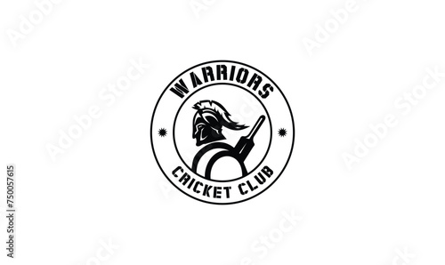 Warriors cricket club Sport Logo Template Design