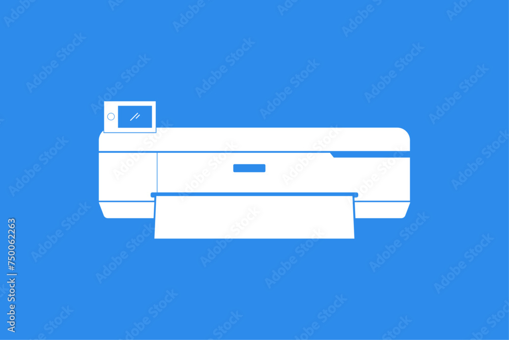 icon printer for large format printing. vector icon printer for large format printing. vector