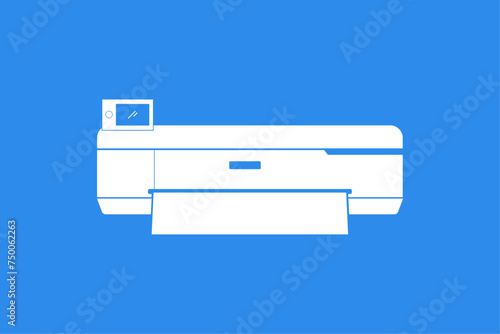 icon printer for large format printing. vector