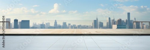 Urban Cityscape From an Empty Room