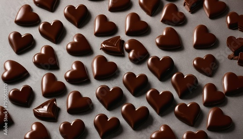 Romantic heart chocolates for Valentine’s Day, a sweet celebration of love