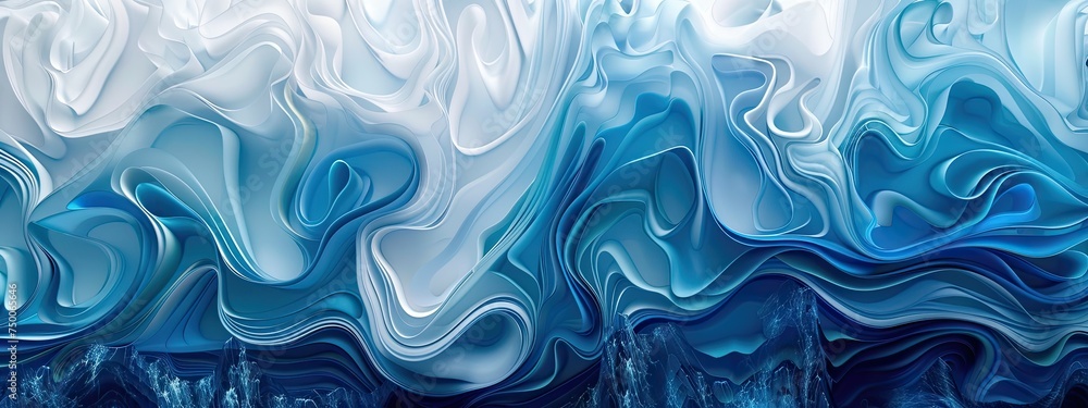 Blue background texture, wavy sea color pattern , icy wind and curvy illustration winter art. abstract modern background Blue background texture, wavy sea color pattern , icy wind and curvy illustration winter art. abstract modern background