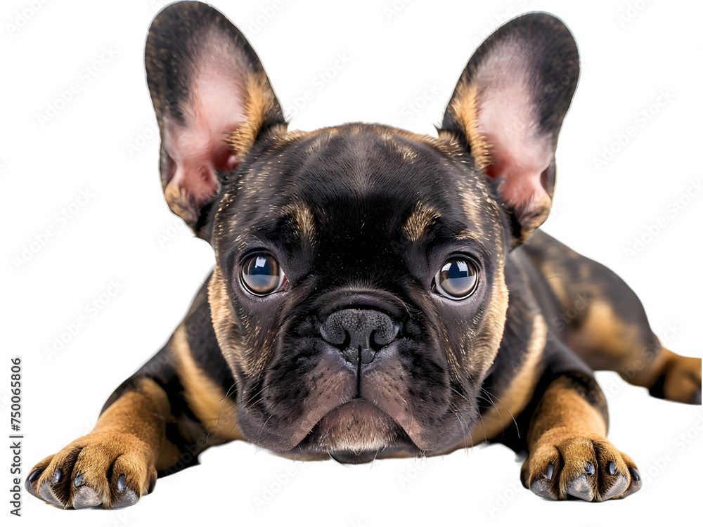 french bulldog dog with valentines rose on head , isolated on white background french bulldog dog with valentines rose on head , isolated on white background