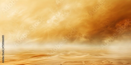 Sandstorm creates surreal dream-like landscape in desert. Concept Desert, Sandstorm, Surreal, Dream-like landscape, Nature