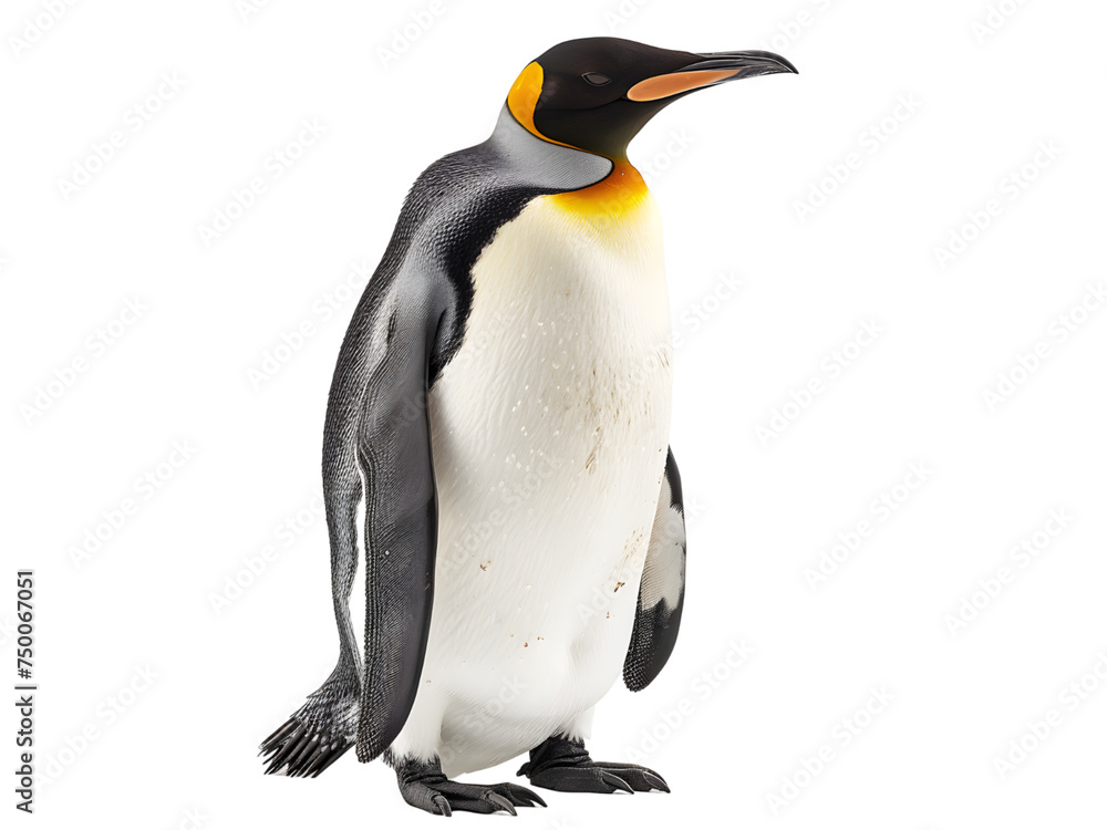 Fototapeta premium Emperor penguin. isolated on white background
