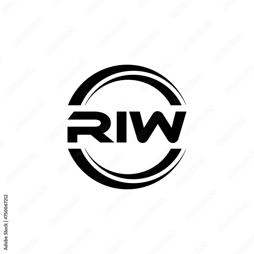 RIW letter logo design with white background in illustrator, vector logo modern alphabet font overlap style. calligraphy designs for logo, Poster, Invitation, etc. RIW letter logo design with white background in illustrator, vector logo modern alphabet font overlap style. calligraphy designs for logo, Poster, Invitation, etc.