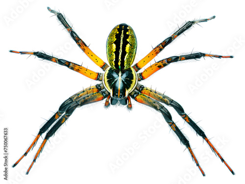 Gravid Female adult black and yellow garden spider