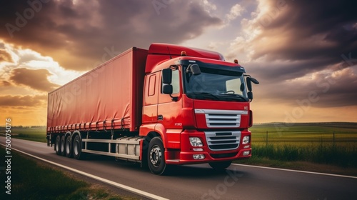 Advanced gps tracking system for real-time monitoring of trucks with precise location and route data photo