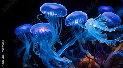 Radiant Display of Marine Bioluminescence In Nature's Spectacular Light Show