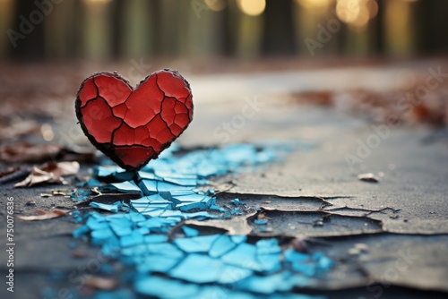 Torn apart by love. tracing the painful journey of a broken heart and lost affection