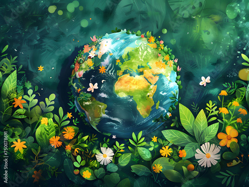Virtual Meeting Scenes: Inspiring Earth Day Backdrops