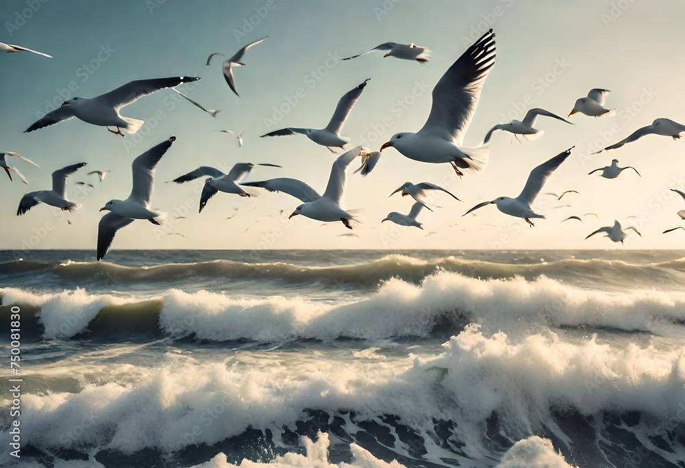 Fototapeta premium flock of birds