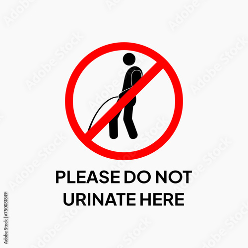 Warning label not to urinate here. Islamic labels for ablution areas to keep the place holy.  Please do not urinate here.