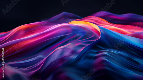 abstract background with multicolored silk fabric, close-up ,Color abstract illustration made of purple colored oil paint on background, Luxury abstract for a mobile screen concept, phone desktop 