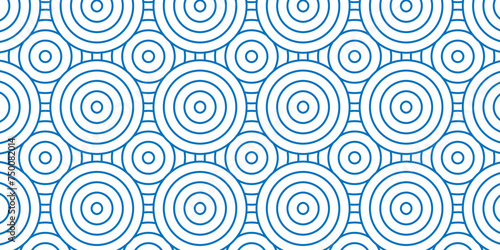 Overlapping Pattern Modern diamond geometric waves spiral pattern and abstract transparent circle wave lines. blue seamless tile stripe geomatics create retro square line backdrop pattern background.
