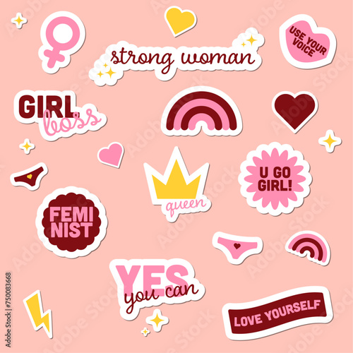 Strong Woman - 8 March - Women's Day - Girl Power - Illustration & Icon