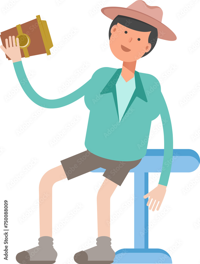 Boy Character Drinking Coffee
Boy Character Drinking Coffee