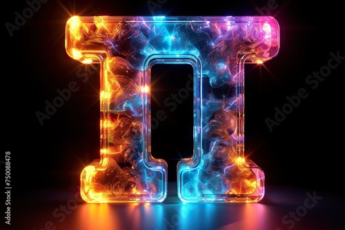 Letter T - colorful glowing outline alphabet symbol on blue lens isolated white background --ar 3:2 --stylize 750 --v 6 Job ID: 5a49967e-d9da-4e36-921d-2f53548b04e4