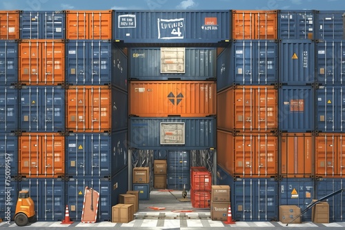 container cargo freight ship