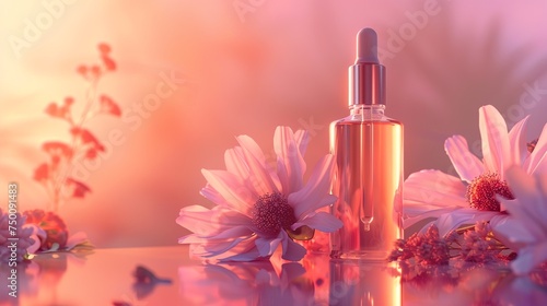 Ultra Realistic Picture of a Bottle dropper mockup, with copy space for text