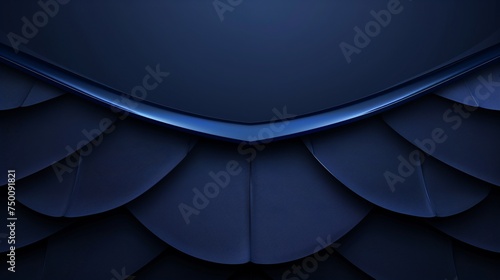 Abstract background reveals scale design. Gleaming metal blades catch light. photo
