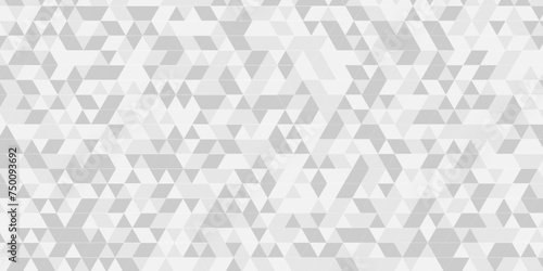 Abstract geometric background vector seamless technology gray and white background. Abstract geometric pattern gray Polygon Mosaic triangle Background  business and corporate background.