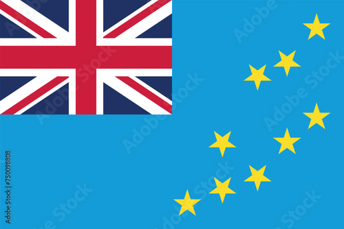 Flag of Tuvalu. Tuvaluan blue flag with stars and UK flag. State symbol of Tuvalu. Free Download Flag of Tuvalu. Tuvaluan blue flag with stars and UK flag. State symbol of Tuvalu. - GFXLoad