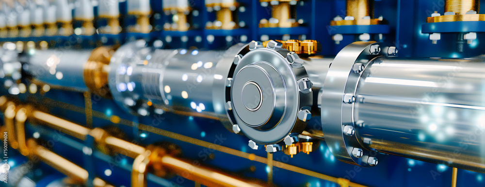 Industrial Pipeline System, Concept of Energy Flow and Metal Engineering, Power and Utility Infrastructure Industrial Pipeline System, Concept of Energy Flow and Metal Engineering, Power and Utility Infrastructure