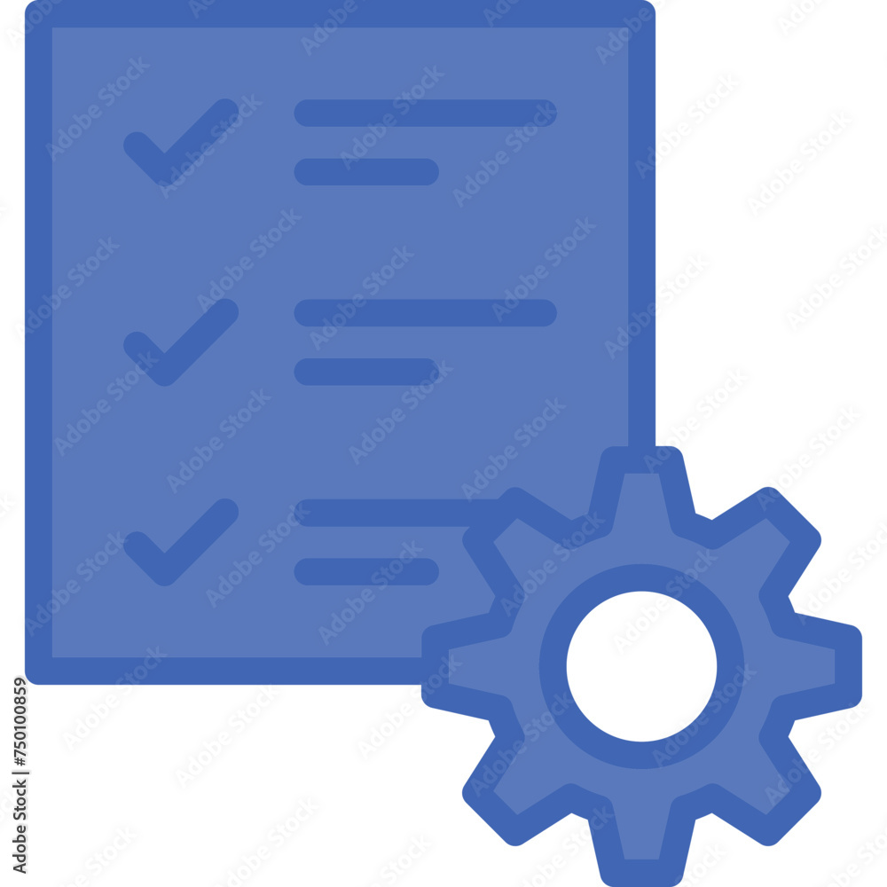 Project Vector Line Filled Blue Icon Project Vector Line Filled Blue Icon