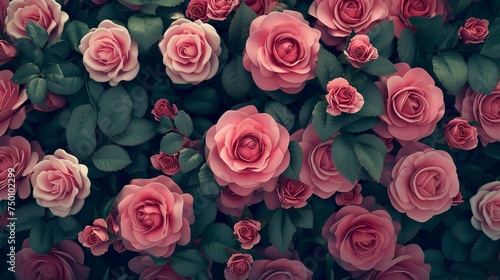 Beautiful rose flower pattern little floral