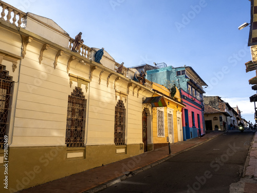 Colorful colonial houses in Bogota. Colombia