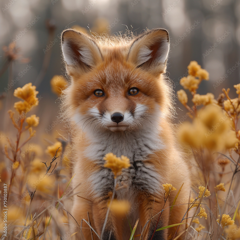 portrait red fox vulpes portrait red fox vulpes