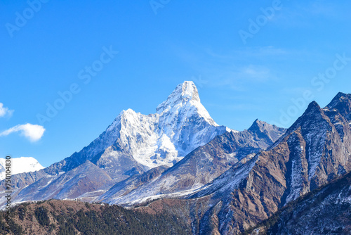 Photos Ama Dablam, one of the most beautiful mountain in Himalaya