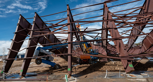Mangled steel remanence of an industrial accident in Boise Idaho