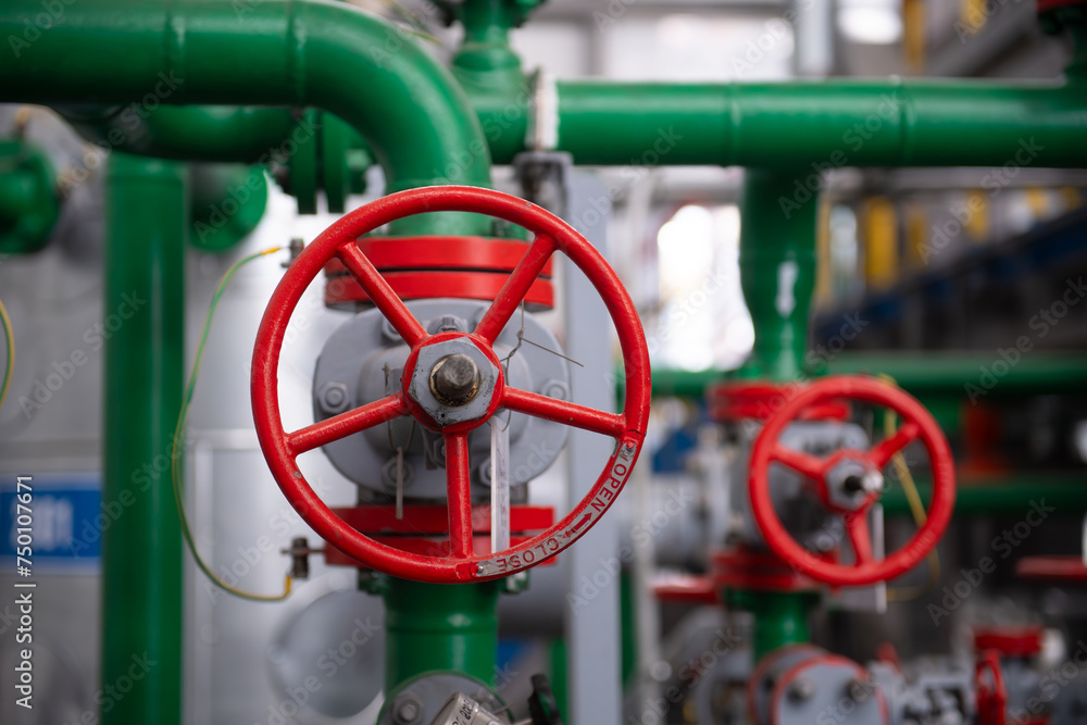 Gate valves of compression unit on refinery plant Gate valves of compression unit on refinery plant
