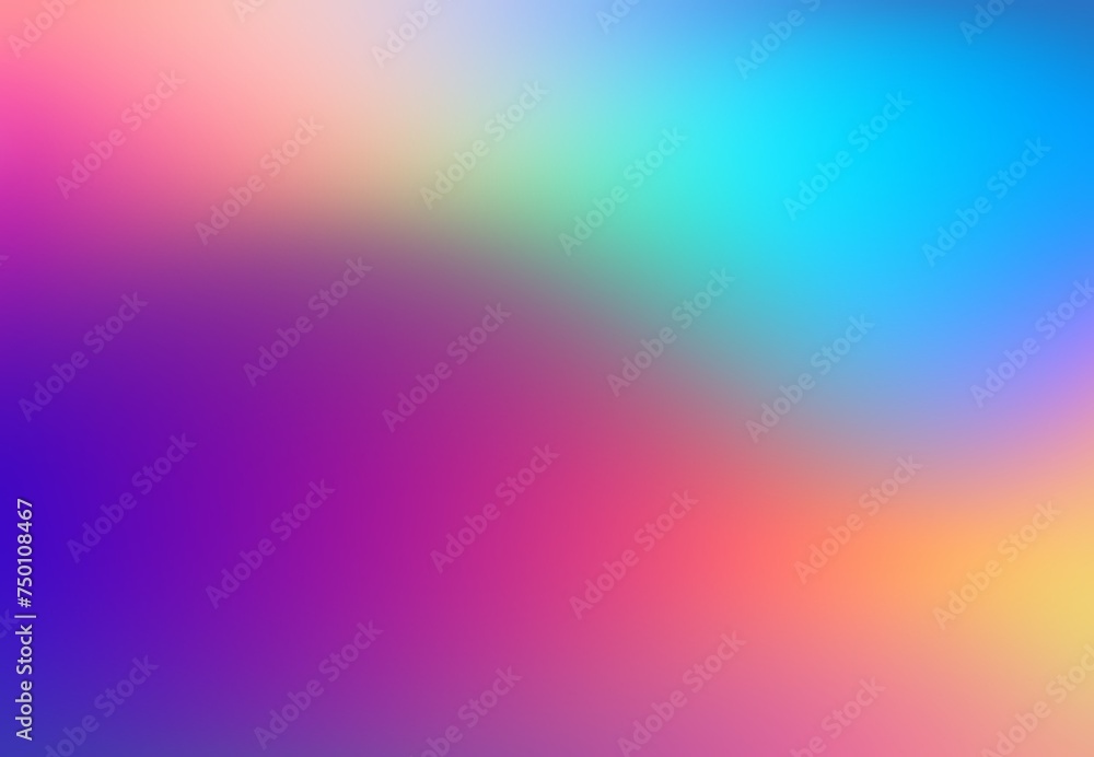 Colorful holographic blur abstract background. Spectrum gradient soft backdrop.