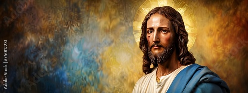 a painting of Jesus