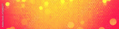 Yellow, red bokeh background for banner, poster, ad, events and various design works