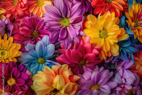 Intense colors and intricate details of flowers fill the frame, captivating the viewer © Venka